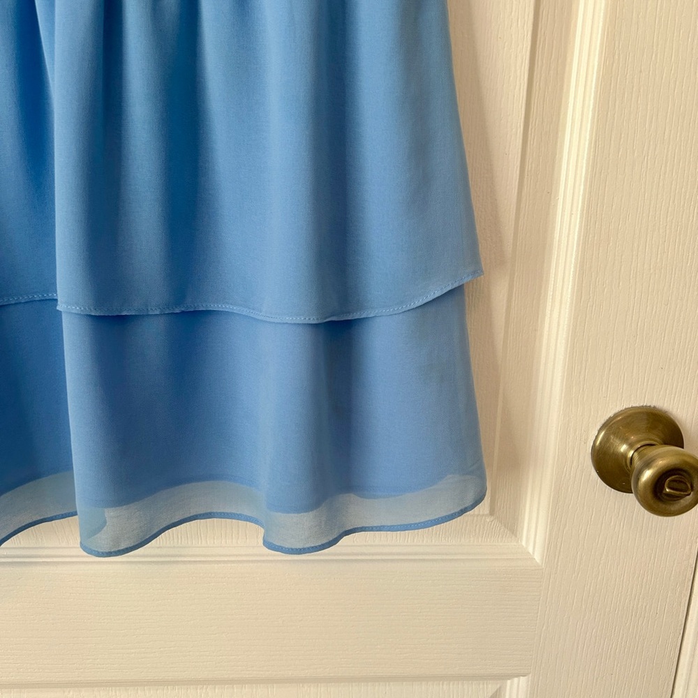 1. State Light Blue Ruffled Dress - Picture 6 of 11